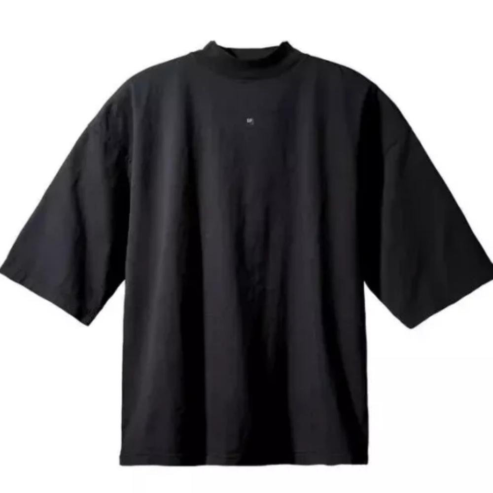 Yeezy Gap Engineered by Balenciaga 52 Logo 3/4 Sleeve Tee Black Men's Large
